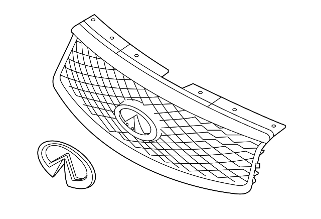 620705UA0A - Body: Upper Grille for INFINITI: QX50 Image