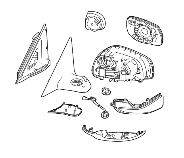 963014HB0B - Body: Mirror Assembly for INFINITI: Q50 Image