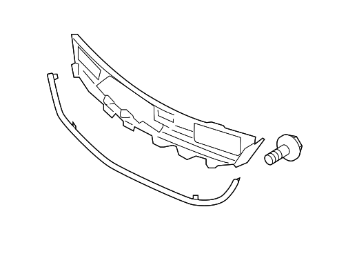 62254EJ70B - Body: Bumper Grille for Infiniti Image