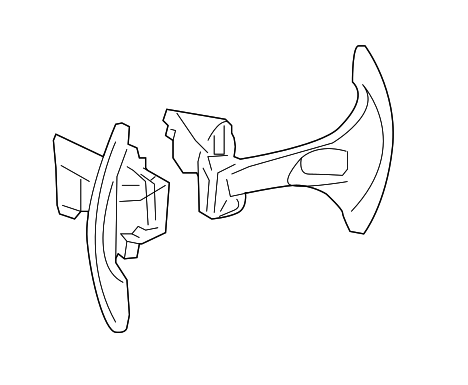 25549JK000 - Steering: Paddle Switch for INFINITI: FX35, FX37, FX50, G25, G35, G37, M37, M56, Q40, Q50, Q60, Q70, Q70L, QX70 Image