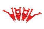 93174RED - : Red Aluminum Control Arms | 2" Forward Offset | Polaris Ranger XP 1000 for Rough Country Image