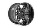 92201212 - : Rough Country 92 Series Wheel | Machined One-Piece | Gloss Black | 20x12 | 6x5.5 | -44mm for Rough Country Image