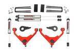 859870RED - : 3 Inch Lift Kit | V2 | FK/FF | Fits Chevy/Fits GMC Sierra/Silverado 2500 HD Suburban/Yukon XL 2500 (01-10) for Rough Country Image