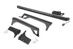 70588BL - : LED Light Kit | Windshield Mount | 50" Black Single Row | Fits Jeep Wrangler TJ (97-06) for Rough Country Image
