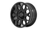77202512 - : Rough Country 77 Series Wheel | One-Piece | Semi Gloss Black | 20x10 | 6x5.5 | -25mm for Rough Country Image