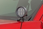 72106 - : LED Light Kit | Ditch Mount | Black Series Round | 3.5 Inch | Amber DRL | Fits Toyota Tacoma (24-25) for Rough Country Image