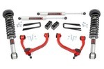 54440RED - : 3 Inch Lift Kit | M1 Struts | Ford F-150 4WD (2009-2013) for Rough Country Image