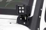 70044 - : LED Light Mount | Lower Windshield | Pod | Fits Jeep Wrangler JK/Wrangler Unlimited (07-18) for Rough Country Image