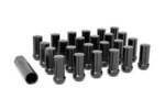 1212524BLK - : M12 x 1.25 Lug Nut Set of 24 | Black for Rough Country Image