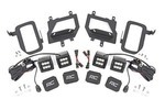 70865 - : LED Light Kit | Fog Mount | Dual 2" Black Pairs | Spot/Flood | Ford F-150 (15-17) for Rough Country Image