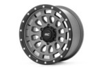 87170912G - : Rough Country 87 Series Wheel | Simulated Beadlock | Gray/Black | 17x8.5 | 6x5.5 | +0mm for Rough Country Image