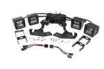 70762 - : LED Light Kit | Fog Mount | Dual 2" Black Pairs | Fits Chevy Silverado 1500/2500HD/3500HD 2WD/4WD for Rough Country Image