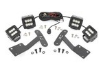70866 - : LED Light Kit | Ditch Mount | Dual 2" Black Pairs | Spot/Flood | Fits Toyota Tundra (14-21) for Rough Country Image