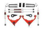 85940RED - : 3 Inch Lift Kit | FT Code | M1 | Fits Chevy/Fits GMC Sierra/Silverado 2500 HD Suburban/Yukon XL 2500 (01-10) for Rough Country Image