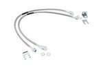 89702 - : Brake Lines | Stainless | FR | 4-6" Lift | Fits Jeep Cherokee XJ/Wrangler TJ/Wrangler Unlimited for Rough Country Image