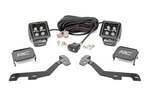 82292 - : LED Light Kit | Ditch Mount | 2" Black Pair | White DRL | Fits Ram 1500 (19-25) for Rough Country Image