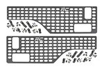 10636 - : Molle Bed Panel Kit | DR &amp; PS Combo | Fits Jeep Gladiator JT 4WD (2020-2024) for Rough Country Image