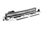 70624 - : LED Light Kit | Behind Grille Mount | 30" Black Dual Row | White DRL | Fits Chevy Silverado 1500 (14-15) for Rough Country Image