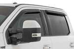 931524 - : Side Window Deflectors | Tape On Rain Guard | Ford F-150/Lightning/F-250/F-350/Raptor (15-26) for Rough Country Image