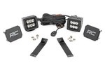 70078 - : LED Light Kit | Ditch Mount | 2" Black Pair | Spot | Fits Jeep Cherokee KL (14-21) for Rough Country Image