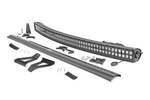 70072 - : LED Light Kit | Windshield Mount | 50" BLK Dual Row | Fits Jeep Cherokee XJ (84-01) for Rough Country Image