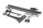 70065 - : LED Light Kit | Windshield Mount | 50" BLK Single Row | Fits Jeep Gladiator JT/Wrangler JL (18-25) for Rough Country Image