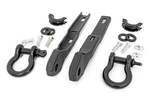 RS160 - : Tow Hook Brackets | D-Ring Combo | Fits Nissan Titan 2WD/4WD (2017-2024) for Rough Country Image