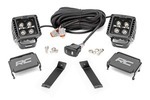 70081 - : LED Light Kit | Ditch Mount | 2" Black Pair | Amber DRL | Fits Jeep Cherokee KL (14-21) for Rough Country Image