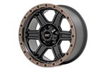 79150814 - : Rough Country 79 Series Wheel | One-Piece | Semi Gloss Black w/Bronze Ring | 15x8 | 5x5.5 | -19mm for Rough Country Image