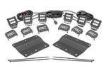 51085 - : LED Light Kit | Fog Mount | Triple 2" Black Pair | Spot | Ford Bronco (21-25) for Rough Country Image