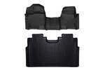 M51153 - : Floor Mats | FR &amp; RR | Over Hump | Ford F-150 (15-25)/F-150 Lightning (22-24)/Raptor (17-25) for Rough Country Image