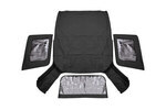 RC8524035 - : Soft Top | Replacement | Black | 2 Door | Fits Jeep Wrangler JK 4WD (2007-2009) for Rough Country Image
