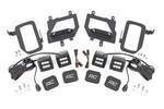 70833 - : LED Light Kit | Fog Mount | Dual 2" Black Pairs | Flood | Ford F-150 (15-17) for Rough Country Image
