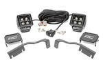 71067 - : LED Light Kit | Ditch Mount | 2" Black Pair | Amber DRL | Fits Nissan Frontier (22-24) for Rough Country Image