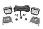 71050 - : LED Light Kit | Ditch Mount |  2" Chrome Pair | Wide | Ford Bronco 4WD (21-25) for Rough Country Image
