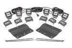 51140 - : LED Light Kit | Fog Mount | Triple 2" Black Pair | Spot/Flood | Ford Bronco (21-25) for Rough Country Image