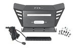 92078 - : Winch Plate | 10" Black Slimline | Fits Honda Pioneer 520 for Rough Country Image