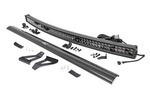70074 - : LED Light Kit | Windshield Mount | 50" BLK Dual Row | White DRL | Fits Jeep Cherokee XJ (84-01) for Rough Country Image