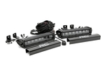 70728BL - : 8 Inch Black Series LED Light Bar | Single Row | Pair for Rough Country Image