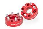 1101RED - : 2 Inch Wheel Spacers | 6x5.5 | Red | Fits Chevy/Fits GMC 1500 Truck &amp; SUV for Rough Country Image