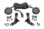 82286 - : LED Light Kit | Ditch Mount | Black Series Round | 3.5 Inch | Amber DRL | Fits Chevy 1500 (99-06) for Rough Country Image