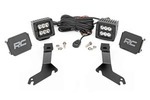 82282 - : LED Light Kit | Ditch Mount | 2" Black Pair | Spot | Fits Chevy Silverado 1500 (99-06) for Rough Country Image