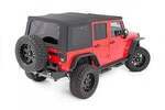 RC8546035 - : Soft Top | Replacement | Black | 2 Door | Fits Jeep Wrangler JK 4WD (2010-2018) for Rough Country Image