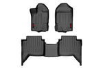 M51002 - : Floor Mats | FR &amp; RR | Ford Ranger 2WD/4WD (2019-2023) for Rough Country Image