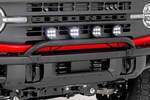 51136 - : Light Bar Mount | 3.5" Round LED (Quad) | Black | Amber DRL | OE Modular Steel | Ford Bronco (21-24) for Rough Country Image