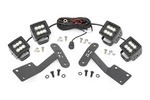 70836 - : LED Light Kit | Ditch Mount | Dual 2" Black Pairs | Flood | Fits Toyota Tundra (14-21) for Rough Country Image