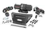 92079 - : Winch Plate | 4500-LB Winch | 10" Black Slimline | Fits Honda Pioneer 520 for Rough Country Image