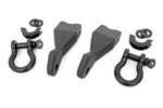 RS155 - : Tow Hook Brackets | D-Ring Combo | Fits Chevy Silverado 1500 2WD/4WD (2019-2025 &amp; Classic) for Rough Country Image