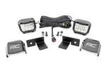93032 - : LED Light Kit | Under Bed Mount | 2" Chrome Pair | Wide Angle | Polaris General XP 4 1000 for Rough Country Image