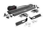 70568BL - : LED Light Kit | Bumper Mount | 20" Black Single Row | Fits Ram 2500/3500 (10-18) for Rough Country Image